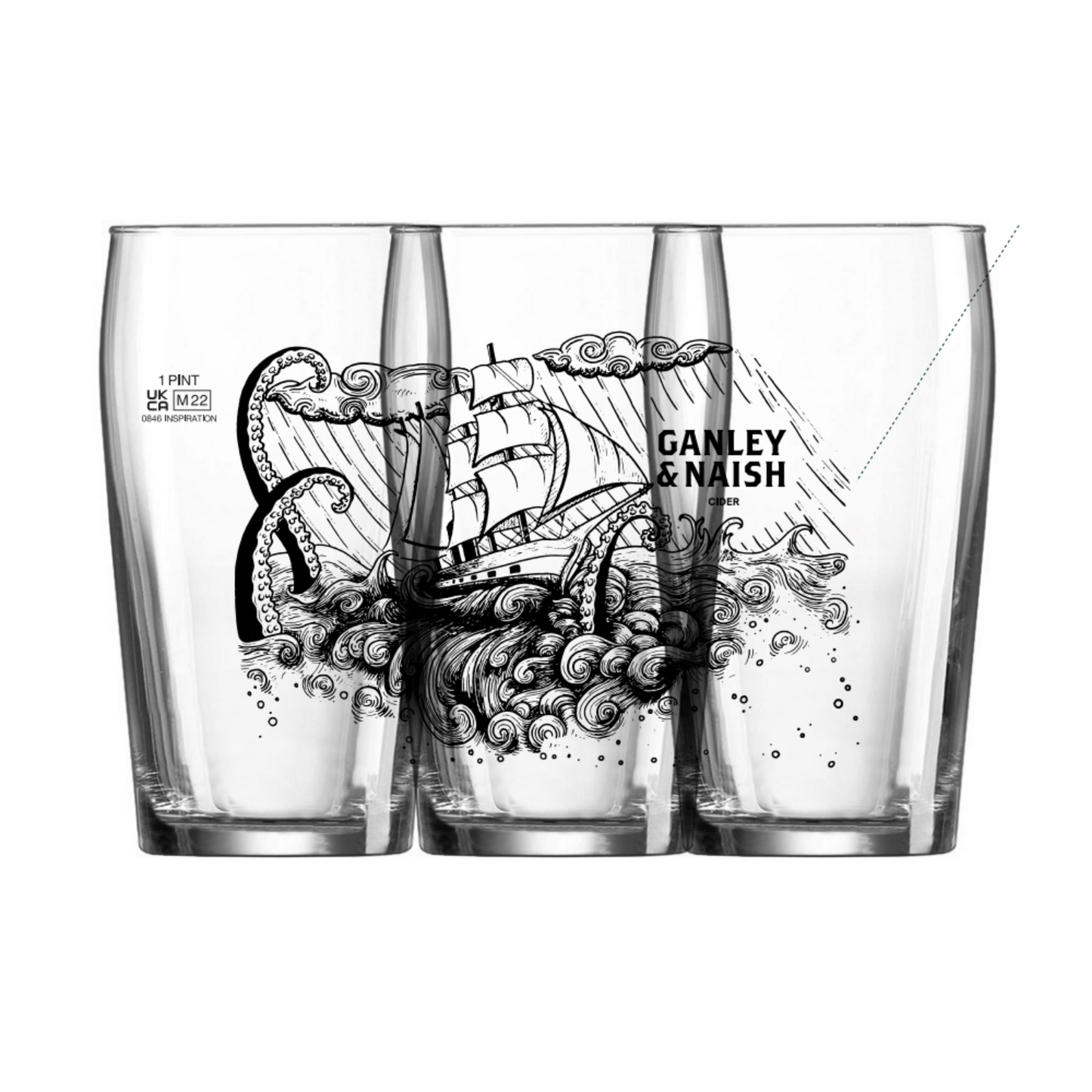 Hell & High Water Pint Glass